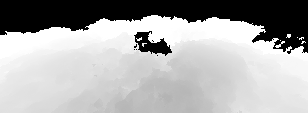 relief / first-hit depth map